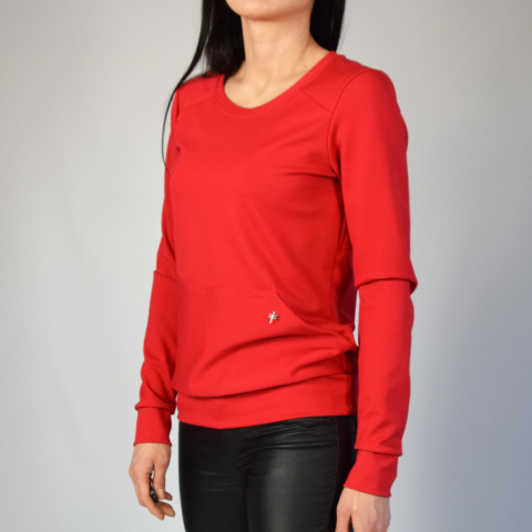 3XL _ bluza z ważką _ dzianina punto 3XL _ bluza z ważką _ dzianina punto
