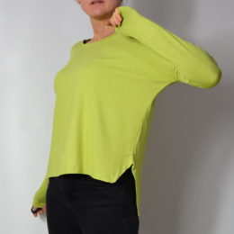 S-M bluzka wiskoza limonka oversize