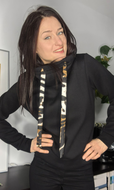 CLARET _ bluza z kapturem _ miś czarny CLARET _ bluza z kapturem _ miś czarny