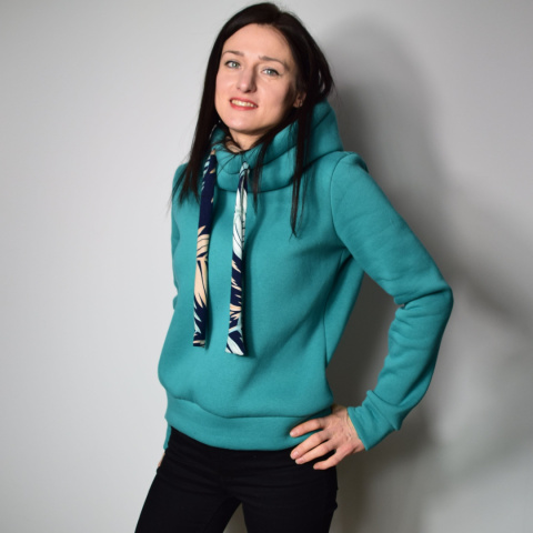 CLARET _ bluza z kapturem _ miś mięta CLARET _ bluza z kapturem _ miś mięta