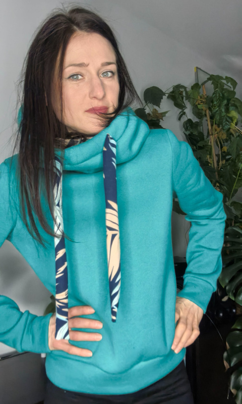 CLARET _ bluza z kapturem _ miś mięta CLARET _ bluza z kapturem _ miś mięta