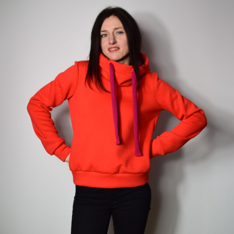 CLARET _ bluza z kapturem _ miś pomarańcz CLARET _ bluza z kapturem _ miś pomarańcz