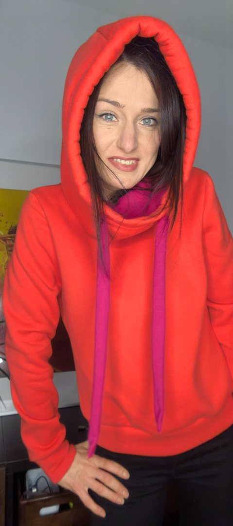 CLARET _ bluza z kapturem _ miś pomarańcz CLARET _ bluza z kapturem _ miś pomarańcz