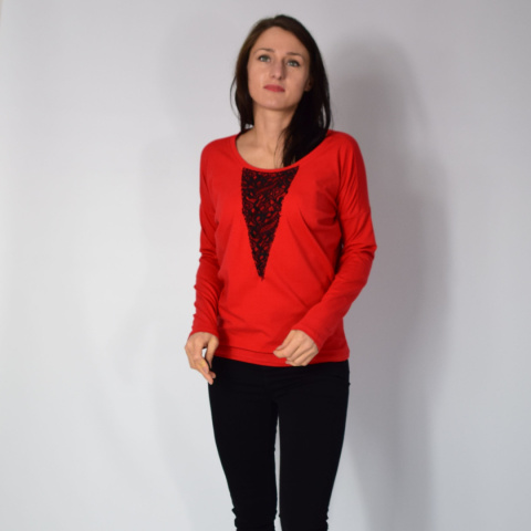 MIA _ bluzka z koronką _ bawełna singiel MIA _ bluzka z koronką _ bawełna singiel